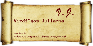 Virágos Julianna névjegykártya
