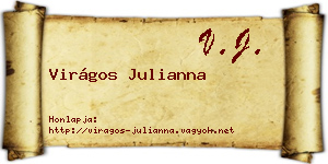 Virágos Julianna névjegykártya